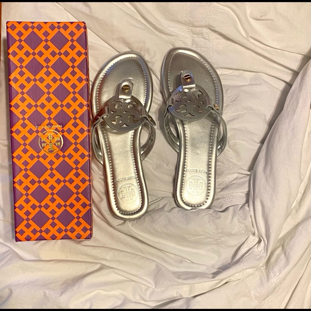 Tory Burch Metallic Miller Sandals